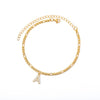 Tiny A-Z Initial Letter Anklets For Women Stainless Steel Gold Alphabet Cuban Link Anklet Bracelet Boho Jewelry Gift Bijoux