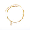 Tiny A-Z Initial Letter Anklets For Women Stainless Steel Gold Alphabet Cuban Link Anklet Bracelet Boho Jewelry Gift Bijoux