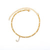Tiny A-Z Initial Letter Anklets For Women Stainless Steel Gold Alphabet Cuban Link Anklet Bracelet Boho Jewelry Gift Bijoux