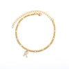 Tiny A-Z Initial Letter Anklets For Women Stainless Steel Gold Alphabet Cuban Link Anklet Bracelet Boho Jewelry Gift Bijoux