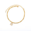 Tiny A-Z Initial Letter Anklets For Women Stainless Steel Gold Alphabet Cuban Link Anklet Bracelet Boho Jewelry Gift Bijoux