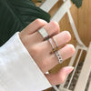 Hip Hop Cross Ring On Finger Chains Adjustable Jewelry Rings for Men Women Gothic anillos Aesthetic Rings 2021 Trend Accessories