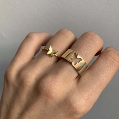 Hip Hop Cross Ring On Finger Chains Adjustable Jewelry Rings for Men Women Gothic anillos Aesthetic Rings 2021 Trend Accessories
