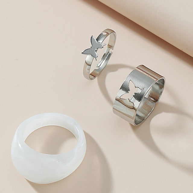 Hip Hop Cross Ring On Finger Chains Adjustable Jewelry Rings for Men Women Gothic anillos Aesthetic Rings 2021 Trend Accessories