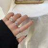 Hip Hop Cross Ring On Finger Chains Adjustable Jewelry Rings for Men Women Gothic anillos Aesthetic Rings 2021 Trend Accessories