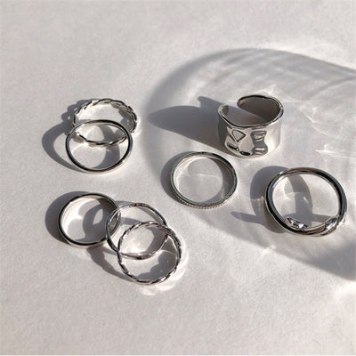 Hip Hop Cross Ring On Finger Chains Adjustable Jewelry Rings for Men Women Gothic anillos Aesthetic Rings 2021 Trend Accessories