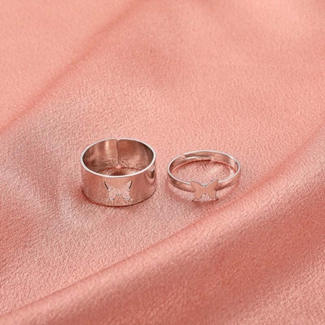 Hip Hop Cross Ring On Finger Chains Adjustable Jewelry Rings for Men Women Gothic anillos Aesthetic Rings 2021 Trend Accessories