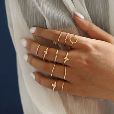 Moon Star Matching Rings for Women Anillos Mujer Gold Ring Set Bagues Girls Anillo Bohemian Jewellery Slytherin Accessories