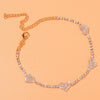 Stonefans Fashion Heart Rhinestone Anklets Wholesale Jewelry for Women Beach Barefoot Love Pendant Anklet Bracelet Leg Chain