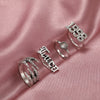 6Pcs Vintage Gothic Butterfly Angle Flower Multi Element Ring Set For Women Men Retro Personality Finger Ring Gifts