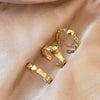 6Pcs Vintage Gothic Butterfly Angle Flower Multi Element Ring Set For Women Men Retro Personality Finger Ring Gifts