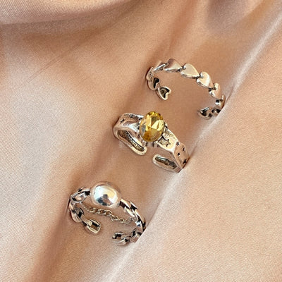 6Pcs Vintage Gothic Butterfly Angle Flower Multi Element Ring Set For Women Men Retro Personality Finger Ring Gifts