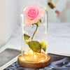 Artificial Eternal The Beast Beauty Rose Eternelle Flower In Glass Dome LED Christmas Mother&#39;s Birthday Valentines Day Gift