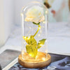Artificial Eternal The Beast Beauty Rose Eternelle Flower In Glass Dome LED Christmas Mother&#39;s Birthday Valentines Day Gift