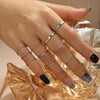 Hip Hop Cross Ring On Finger Chains Adjustable Jewelry Rings for Men Women Gothic anillos Aesthetic Rings 2021 Trend Accessories