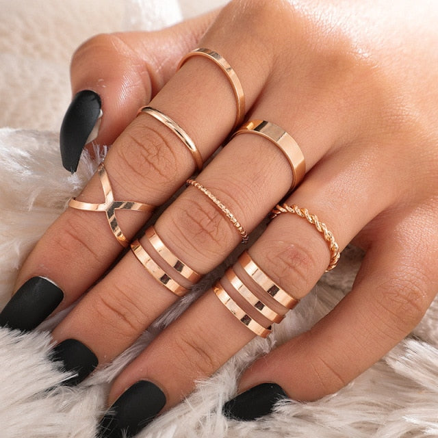 Hip Hop Cross Ring On Finger Chains Adjustable Jewelry Rings for Men Women Gothic anillos Aesthetic Rings 2021 Trend Accessories