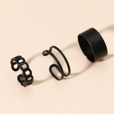 Hip Hop Cross Ring On Finger Chains Adjustable Jewelry Rings for Men Women Gothic anillos Aesthetic Rings 2021 Trend Accessories