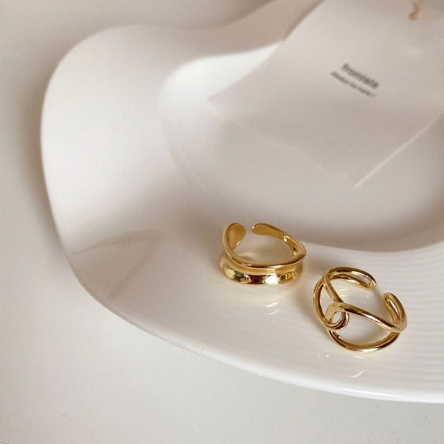 Hip Hop Cross Ring On Finger Chains Adjustable Jewelry Rings for Men Women Gothic anillos Aesthetic Rings 2021 Trend Accessories