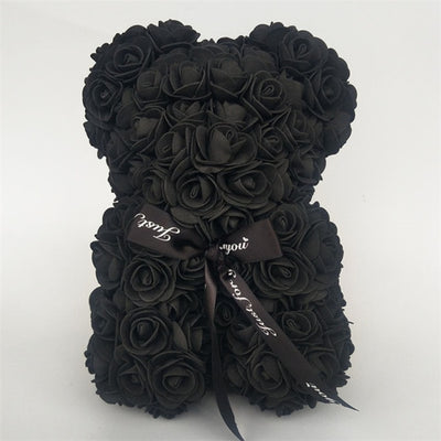 Valentines Day Gift  25cm Rose Teddy Bear From Flowers      Bear With Flowers  Red Rose Bear