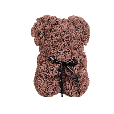 Valentines Day Gift  25cm Rose Teddy Bear From Flowers      Bear With Flowers  Red Rose Bear