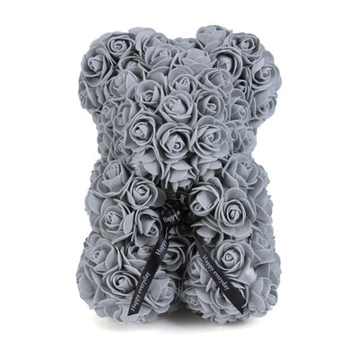 Valentines Day Gift  25cm Rose Teddy Bear From Flowers      Bear With Flowers  Red Rose Bear