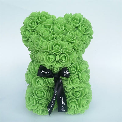 Valentines Day Gift  25cm Rose Teddy Bear From Flowers      Bear With Flowers  Red Rose Bear