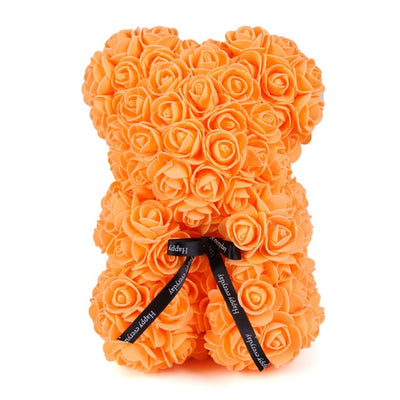 Valentines Day Gift  25cm Rose Teddy Bear From Flowers      Bear With Flowers  Red Rose Bear