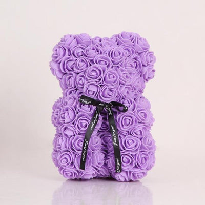 Valentines Day Gift  25cm Rose Teddy Bear From Flowers      Bear With Flowers  Red Rose Bear