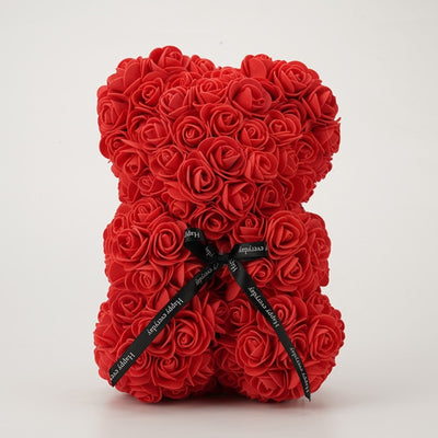 Valentines Day Gift  25cm Rose Teddy Bear From Flowers      Bear With Flowers  Red Rose Bear