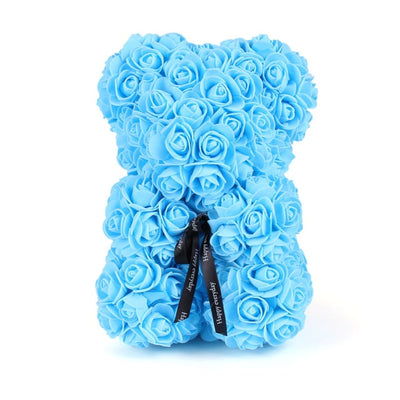 Valentines Day Gift  25cm Rose Teddy Bear From Flowers      Bear With Flowers  Red Rose Bear