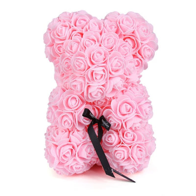 Valentines Day Gift  25cm Rose Teddy Bear From Flowers      Bear With Flowers  Red Rose Bear