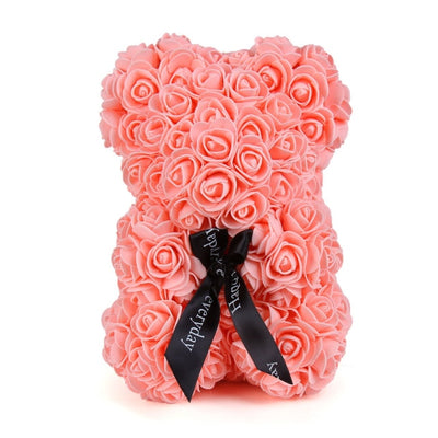 Valentines Day Gift  25cm Rose Teddy Bear From Flowers      Bear With Flowers  Red Rose Bear