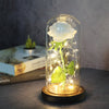 Beauty And Beast Rose LED Forever In Glass Dome Red Rose Valentine&#39;s Christmas Day Special Romantic Birthday Gift For Girlfriend