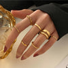 Hip Hop Cross Ring On Finger Chains Adjustable Jewelry Rings for Men Women Gothic anillos Aesthetic Rings 2021 Trend Accessories