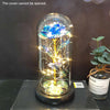 Eternal Red Rose In LED Glass Dome Gold Foil Flower Forever Rose New Year Valentine&#39;S Day Wedding Gift For Girlfriend Lover