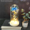 Eternal Red Rose In LED Glass Dome Gold Foil Flower Forever Rose New Year Valentine&#39;S Day Wedding Gift For Girlfriend Lover